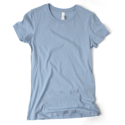 Photo of a ladies fitted t-shirt