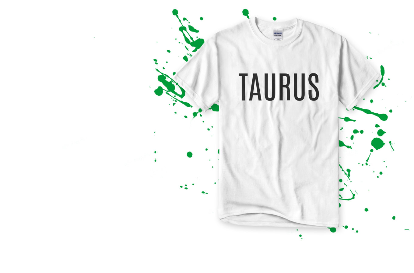 Create Custom Taurus T-Shirts