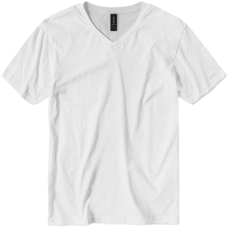 Gildan Softstyle V-Neck T-Shirt - White