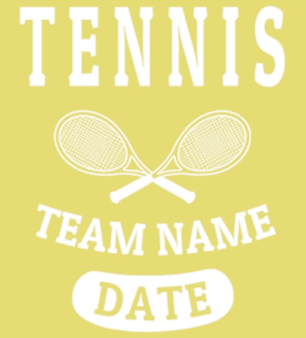 Tennis t-shirt design 21