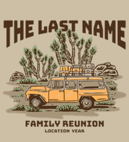 Family Reunion t-shirt design 12