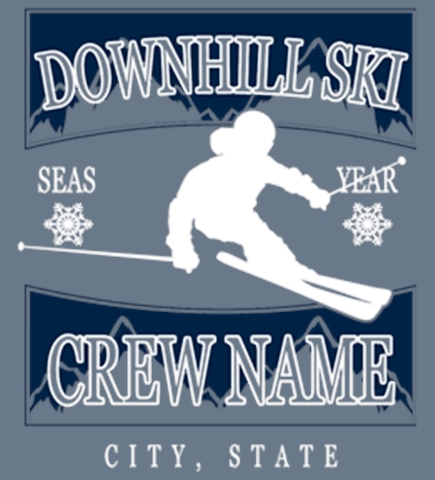 Skiing t-shirt design 44