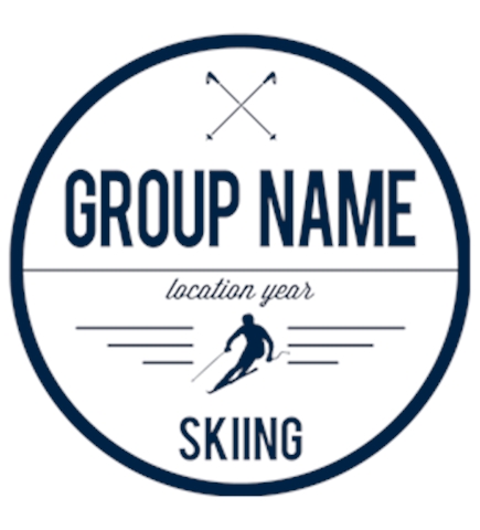 Skiing t-shirt design 19