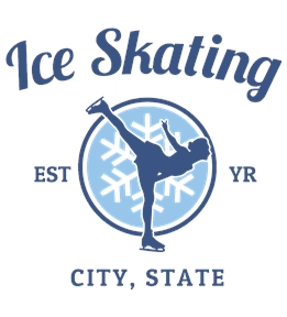 Ice Skating t-shirt design 4