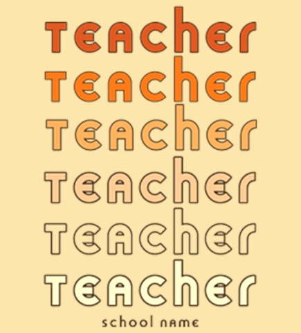 Teacher t-shirt design 2