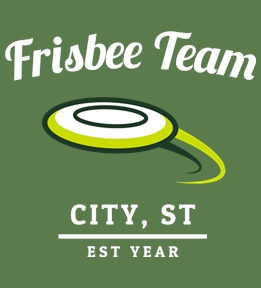 Frisbee t-shirt design 6