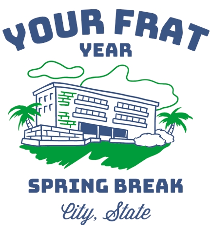 Greek Spring Break t-shirt design 12