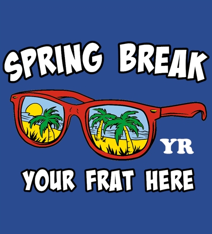 Greek Spring Break t-shirt design 22