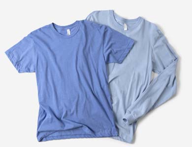 Short sleeve and long sleeve t-shirts