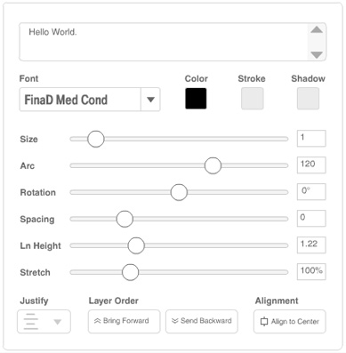 Editing text properties