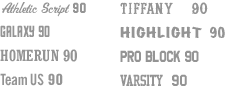 Font options