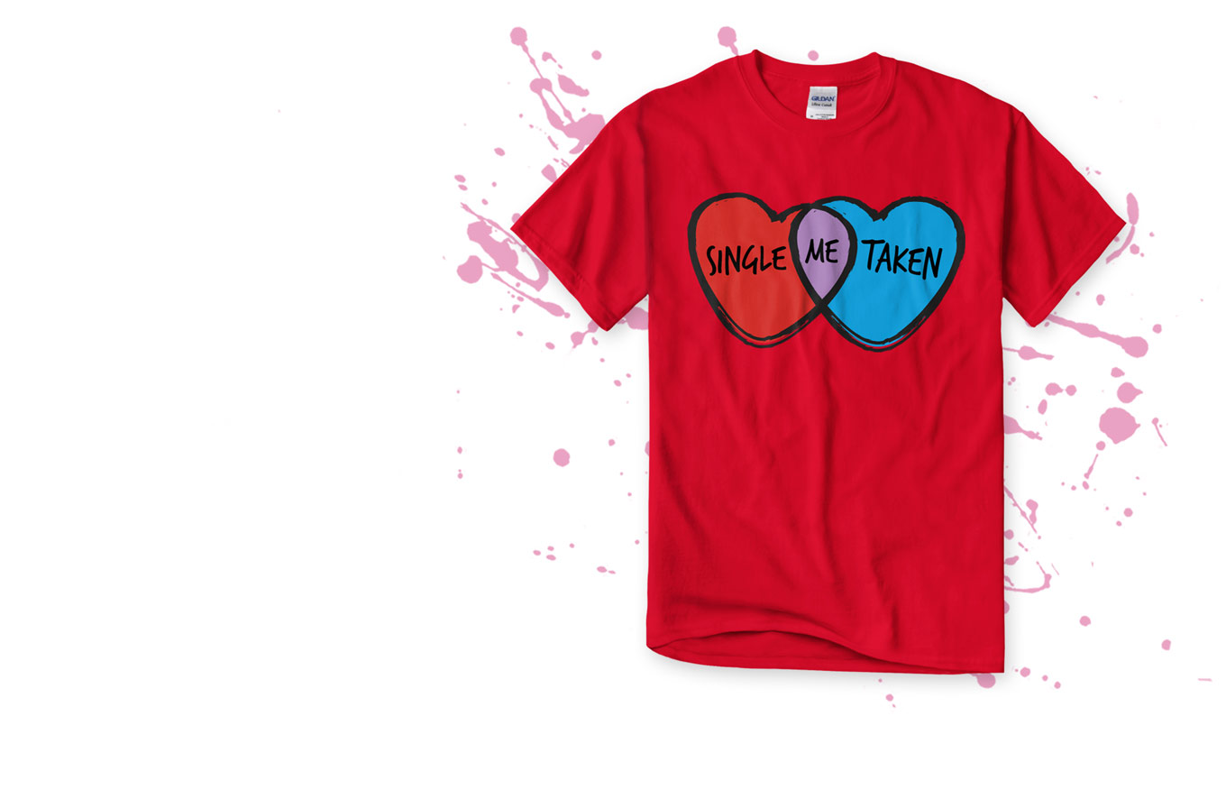 Create Valentine's Day T-Shirts