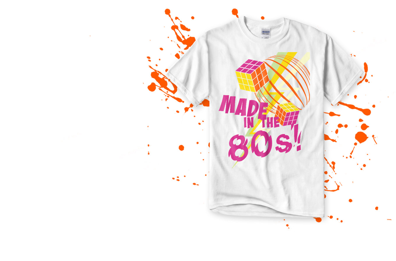 Create 80s Tees Online - UberPrints.com