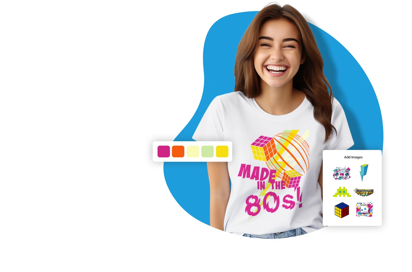 Create Custom 80s Tees Online