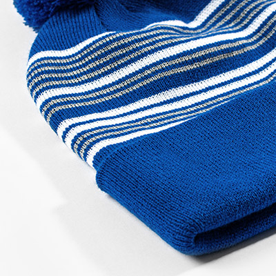 Thumbnail of additional photo of Sportsman Striped Pom-Pom Knit Cap 1