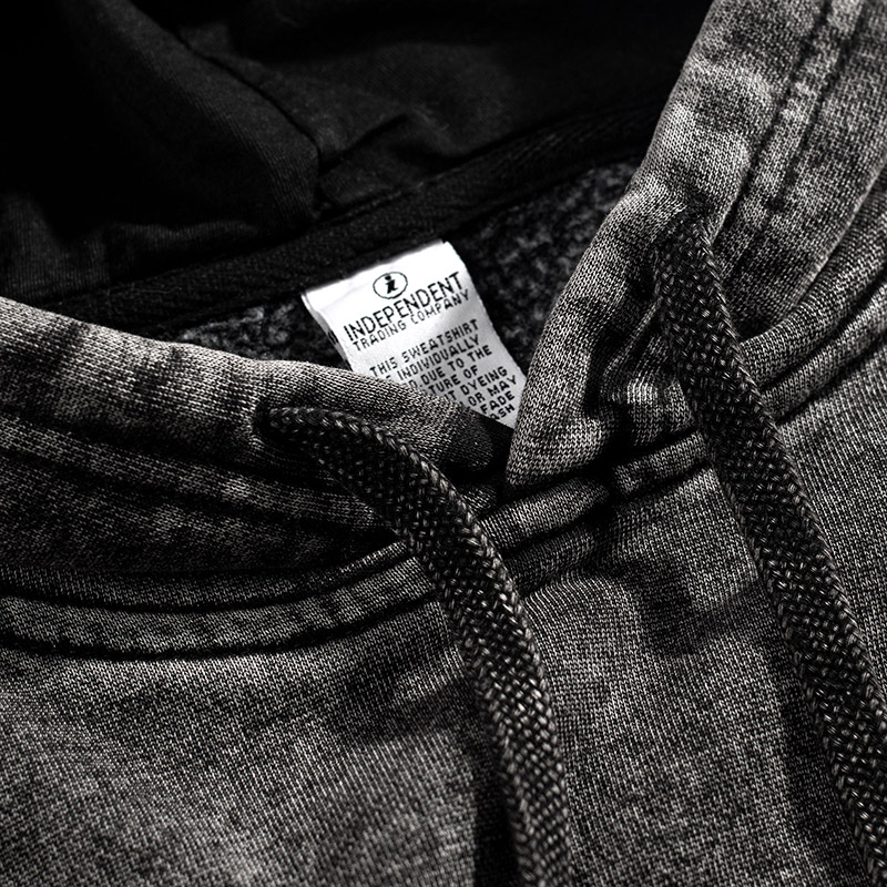 Additional photo of Independent Trading Mineral Wash Hooded Pullover 4