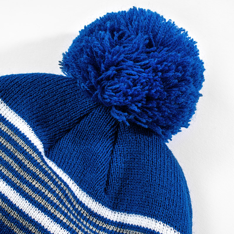 Additional photo of Sportsman Striped Pom-Pom Knit Cap 1