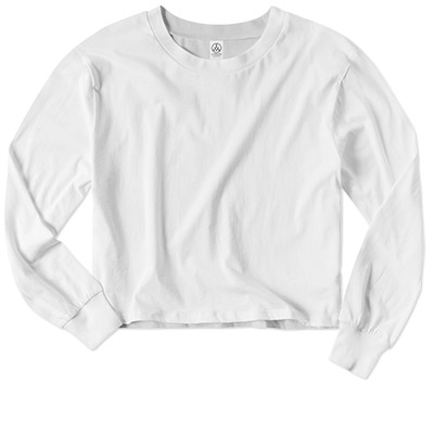 Alternative Apparel Ladies Longsleeve Crop Tee