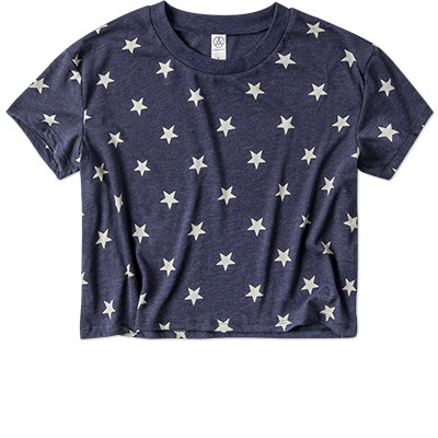 Alternative Apparel Ladies Vintage Jersey Crop Tee