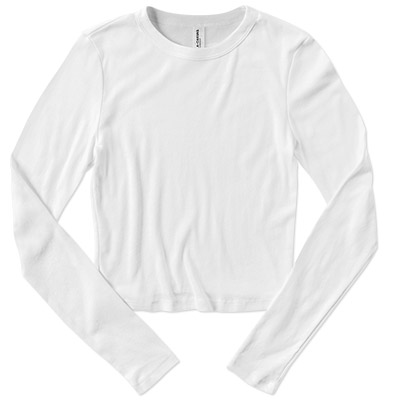 Bella Ladies Micro Rib Longsleeve Baby Tee