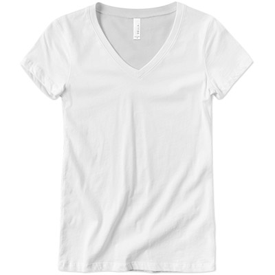 Bella Ladies Short Sleeve V-Neck Tee