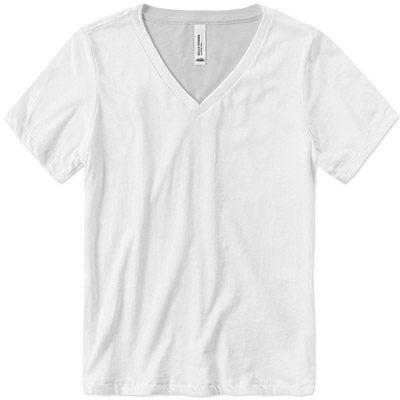 Bella Ladies Relaxed CVC V-Neck Tee