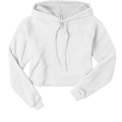 Bella Ladies Cropped Fleece Hoodie