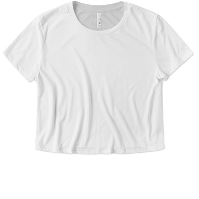 Bella Ladies Flowy Cropped Tee