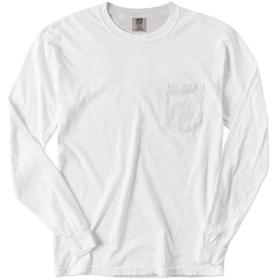 Comfort Colors Pigment Dyed Longsleeve Pocket Tee