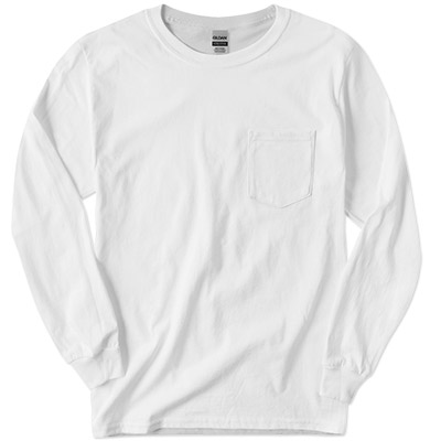 Gildan Ultra Cotton Longsleeve Pocket Tee