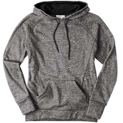 J America Ladies Contrast Hooded Pullover