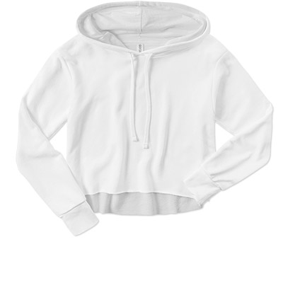 Ladies Laguna Sueded Cropped Hoodie