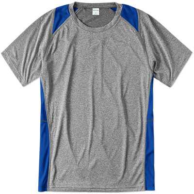 Sport Tek Colorblock Heather Performance Tee