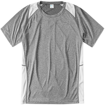 Sport Tek Colorblock Heather Performance Tee