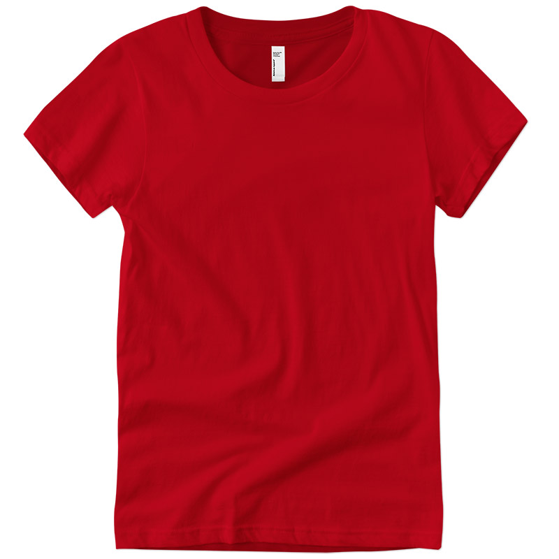 American Apparel Ladies Fine Jersey Tee - Red
