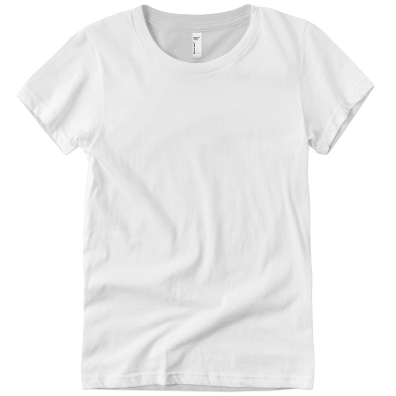 American Apparel Ladies Fine Jersey Tee - White