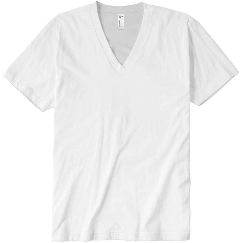 American Apparel Short-Sleeve V-Neck - White