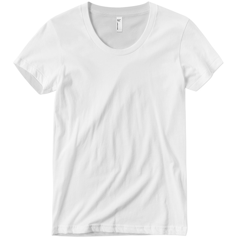 American Apparel Ladies 50/50 Crewneck - White