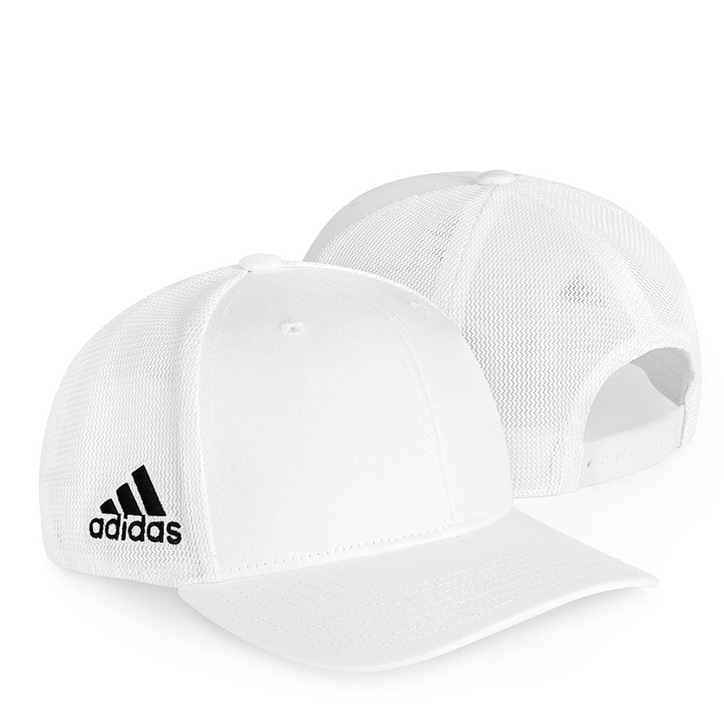 Adidas Mesh-Back Colorblock Cap - White/White