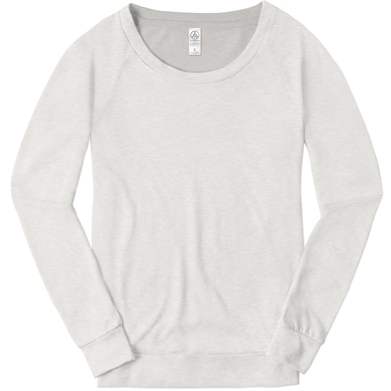 Alternative Apparel Eco-Heather Slouchy Pullover - Eco Ivory