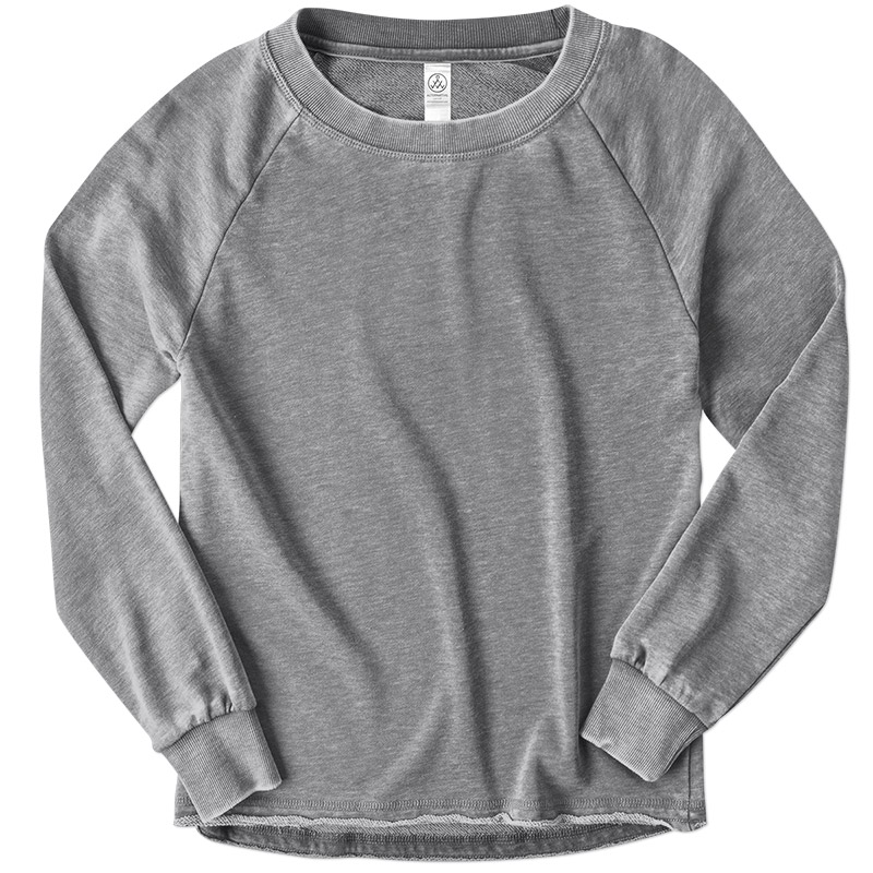 Alternative Apparel Ladies Burnout Sweatshirt - Nickel