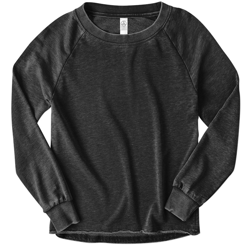 Custom Alternative Apparel Ladies Burnout Sweatshirt Design Online