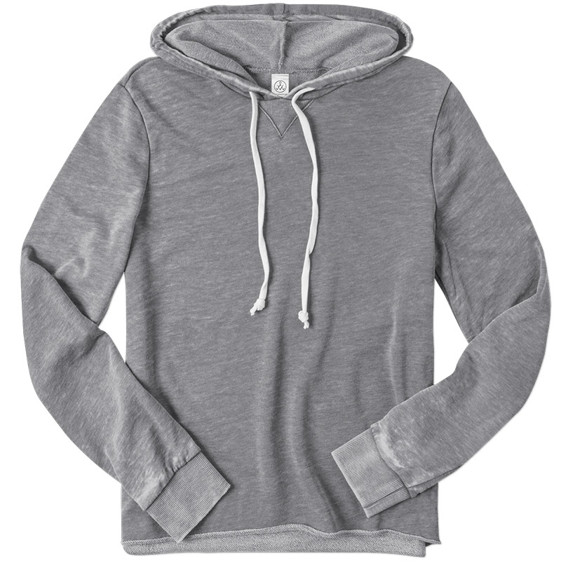 Alternative Apparel Ladies Burnout Hoodie - Nickel