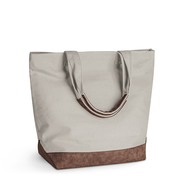 Authentic Pigment Canvas Resort Tote - Concrete Brown/Brown
