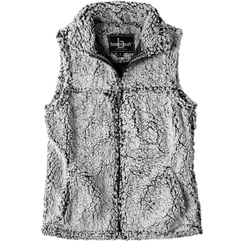 Boxercraft Ladies Sherpa Vest - Smokey Grey
