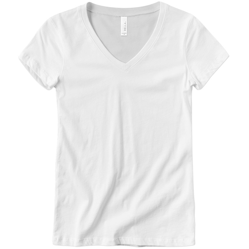 Custom Bella Ladies Short Sleeve V-Neck Tee - Design Online