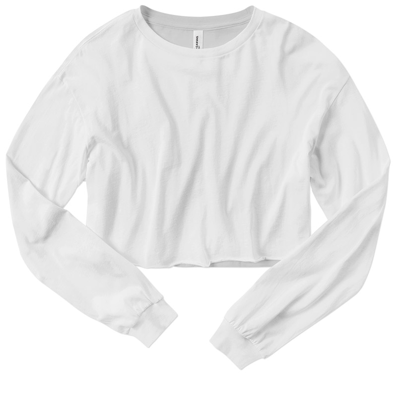 Custom Bella Ladies Cropped Longsleeve Tee - Design Online