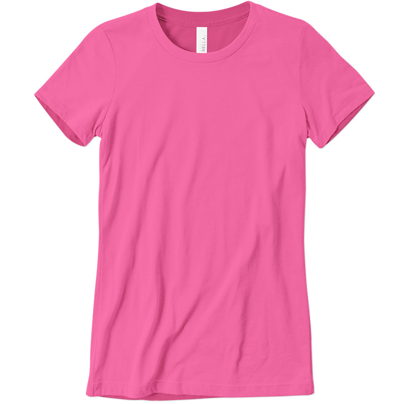 Bella Neon Ladies Tee - Neon Pink