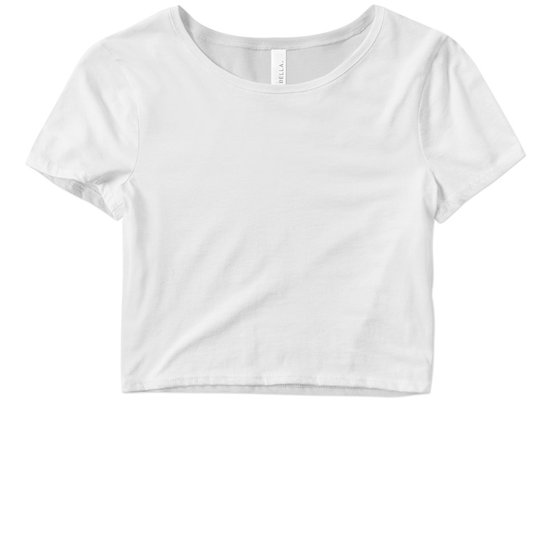 Bella Crop Top Tee - White