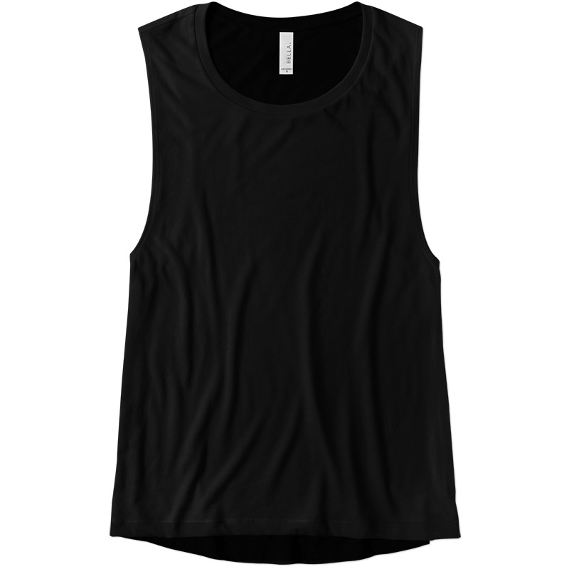 Bella Women's Flowy Muscle Tank - Black